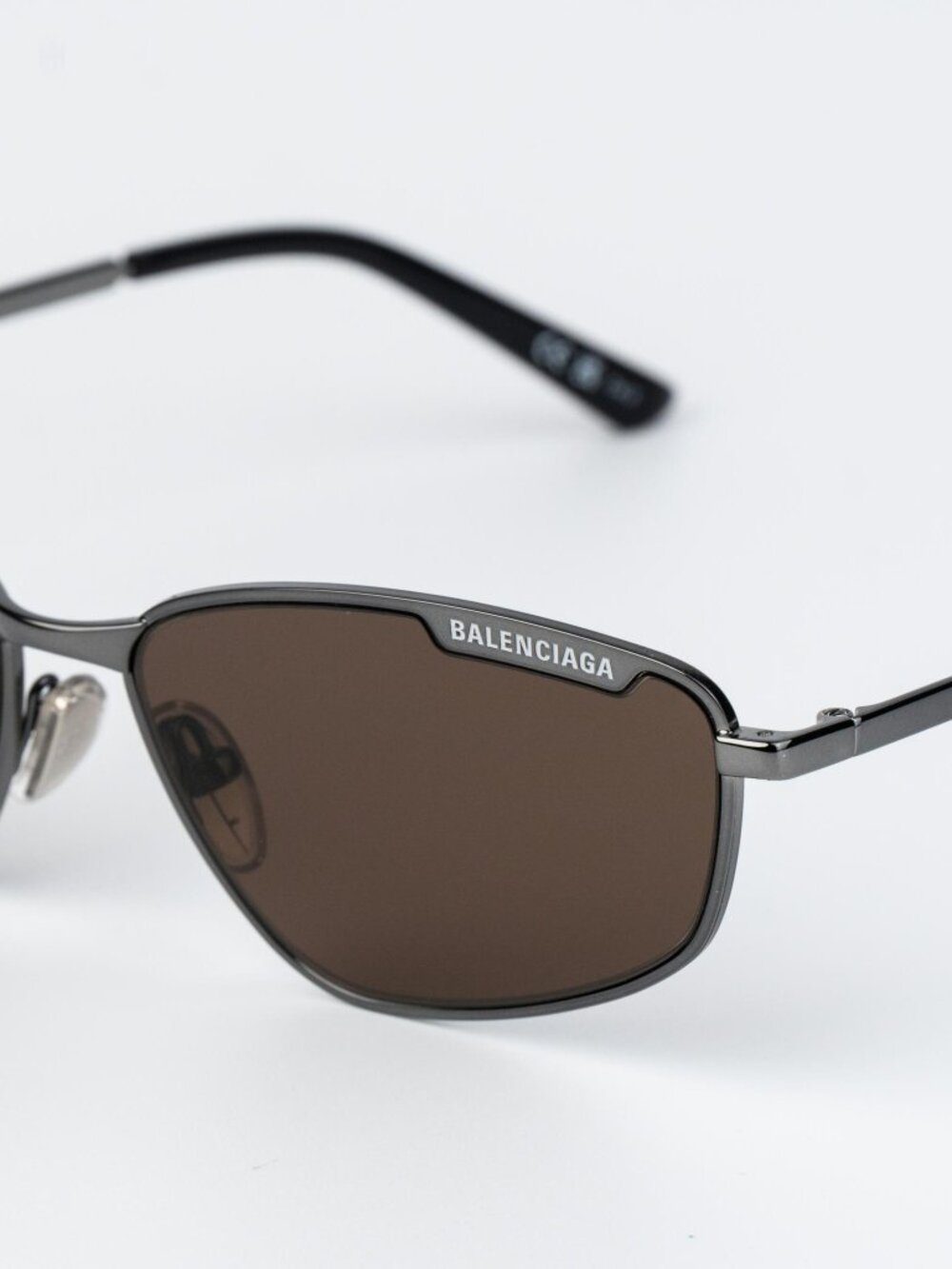Balenciaga Women Sunglasses Ruthenium Brown BB0277S 002 NEW AUTHENTIC - Picture 6 of 12